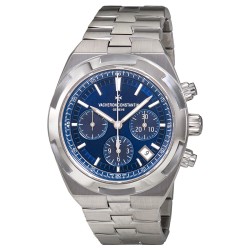 Pre-owned Vacheron Constantin Overseas Chronograph Blue Dial Men's Watch 5500V/110A-B148
