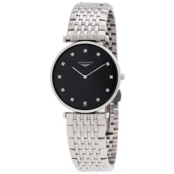 La Grande Classique Quartz Diamond Black Dial Ladies Watch L4.709.4.55.6