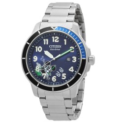 Mickey Water Sport Eco-Drive Blue Dial Men's Watch AW1529-81W