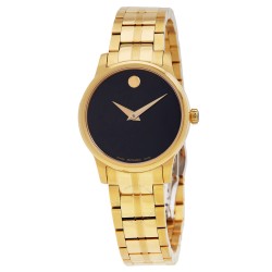 Museum Classic Quartz Black Dial Ladies Watch 0607538
