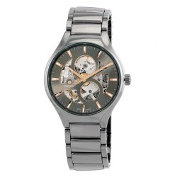 True Round Automatic Open Heart Grey Dial Unisex Watch R27108112