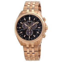 Brycen Perpetual Chronograph Eco-Drive Black Dial Men's Watch BL5563-58E