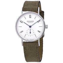 Tangente 33 Galvanized White Dial Velour Leather Ladies Watch 122