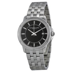 Tango Black Dial Stainless Steel Men's Watch 5591-ST-20001