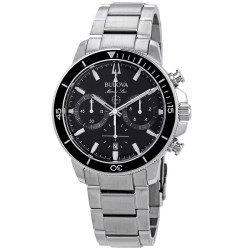 Marine Star Chronograph Black Dial Men's Watch 96B272