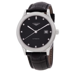 Flagship Automatic Diamond Black Dial Men's Watch L4.984.4.57.2