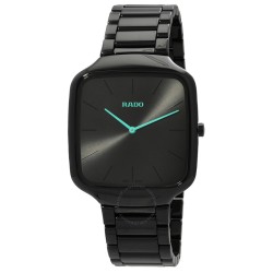 True Square Thinline Quartz Black Dial Unisex Watch R27054152