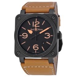 Heritage Ceramic Black Dial Men's Watch BR0392-CERAM-HER