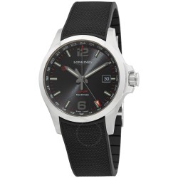 Conquest Quartz Black Dial Men's Watch L3.728.4.56.9