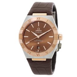 Pre-owned Omega Constellation Automatic Brown Dial Watch 13123392013001