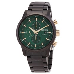 Chronograph Eco-Drive Green Dial Men's Watch CA0746-85X