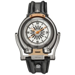 Triton White Dial Men's Watch 3404S