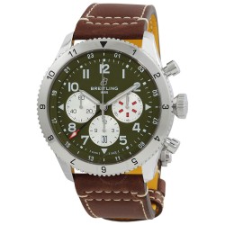 Super AVI Chronograph Automatic Chronometer Green Dial Men's Watch AB04452A1L1X1