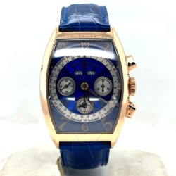 Pre-owned Franck Muller Master Calendar Magnum Chronograph Blue Dial Men's Watch 6850 CC MC