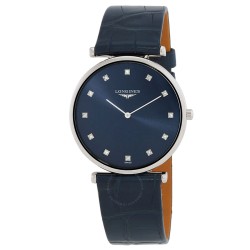 La Grande Classique Quartz Diamond Blue Dial Ladies Watch L4.709.4.97.2