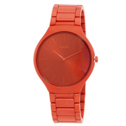 True Thinline Quartz Orange Dial Men's Watch R27095652