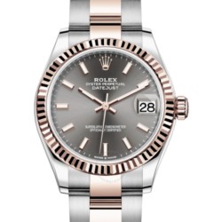 Datejust 31 Dark Rhodium Dial Automatic Ladies Steel and 18kt Everose Gold Oyster Watch 278271DRSO