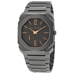 Pre-owned Bvlgari Octo Finissimo Grey Dial Men's Watch 103137