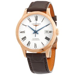 Record Automatic White Matt Dial Unisex Watch L2.820.8.11.2
