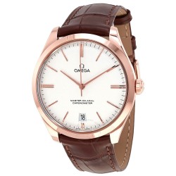 De Ville Tresor Silver Dial 18k Sedna Rose Gold Men's Watch 432.53.40.21.02.002