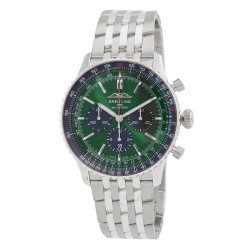 Navitimer Chronograph Automatic Chronometer Green Dial Men's Watch AB0137241L1A1