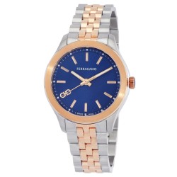 New Lady Quartz Blue Dial Two-Tone Watch SFU100223