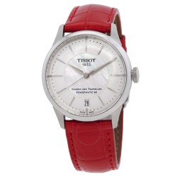 T-Classic Automatic White Mother of Pearl Dial Ladies Watch T1392071611100
