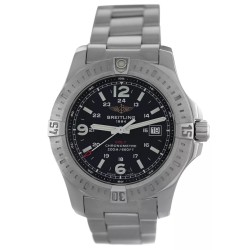 Pre-owned Breitling Colt Quartz Chronometer Black Dial Ladies Watch A74388
