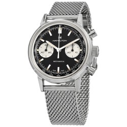 Intra-Matic Chronograph Hand Wind Black Dial Men's Watch H38429130