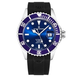 Pre-owned Revue Thommen Diver Blue Dial Men's Watch 17571.2828