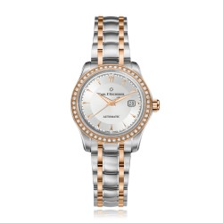 Manero AutoDate Automatic Diamond Silver Dial Ladies Watch 00.10911.07.13.31