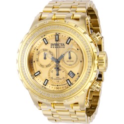 Reserve Specialty Subaqua Chronograph Quartz Diamond Gold Dial Men's Watch 37325