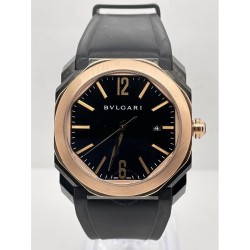 Pre-owned Bvlgari Octo L'Originale Automatic Black Dial Men's Watch 102485