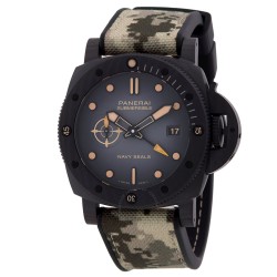 Submersible QuarantaQuattro Carbotech Automatic Black Dial Watch PAM01513