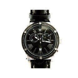 Soho II Chronograph Quartz Diamond Black Dial Ladies Watch LV808SSBK