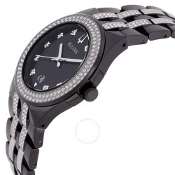 Quartz Crystal Black Dial Men's Watch & Dog Tag 98K101