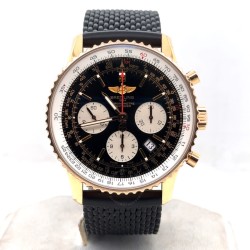 Pre-owned Breitling Navitimer Chronograph Automatic Chronometer Black Dial Men's Watch RB0121