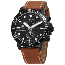 Seastar 1000 Chronograph Quartz Black Dial Men's Watch T1204173605100