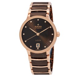 Centrix Diamonds Automatic Brown Dial Ladies Watch R30037732