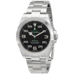 Pre-owned Rolex Air-King Automatic Black Dial Men's Oyster Watch M126900-0001