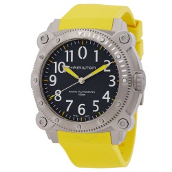 Khaki Navy Automatic Black Dial Men's Watch H78535380