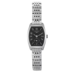 Pre-owned Longines Evidenza Quartz Black Dial Ladies Watch L2.175.4.53.6