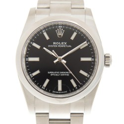 Oyster Perpetual 34 Automatic Chronometer Black Dial Ladies Watch 124200BKSO