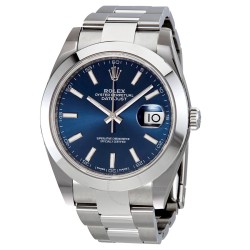 Datejust 41 Blue Dial Stainless Steel Men's Watch 126300BLSO