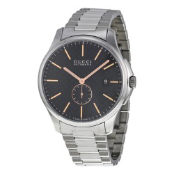 Timeless Automatic Black Dial Stainless Steel Men's Watch YA126312