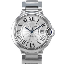 Pre-owned Cartier Ballon Bleu Automatic Silver Dial Men's Watch W6920046