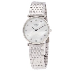 La Grande Classique Quartz Diamond White Mother of Pearl Dial Ladies Watch L4.512.4.87.C