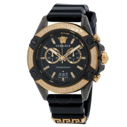 Icon Active Chronograph Quartz Diamond Black Dial Men's Watch VEZ701723