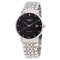 Elegant Automatic Diamond Black Dial Men's Watch L4.910.4.57.6