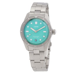 Oris Divers Sixty-Five 38mm Automatic Cotton Candy Green Dial Watch 01 733 7771 4057-07 8 19 18